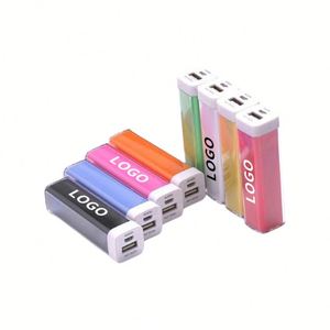 พาวเวอร์แบงค์พกพาขนาดเล็กแบบมินิ USB สำหรับโปรโมชั่น รูปทรงลิปสติก พร้อมโลโก้ - Product Image 1