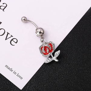 <span class=keywords><strong>Gaby</strong></span>, joyería corporal de mariposa de acero inoxidable para mujer, anillo de ombligo de acero quirúrgico para regalo de boda, anillo de Piercing para el vientre - Product Image 4