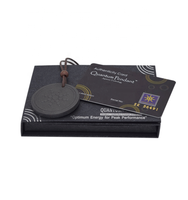 Pendentif samsung Quantum filigrane de couleur noire, collier d'énergie, design de Protection Anti-Radiation, pendentif Emf