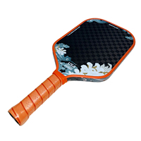 Raquette de pickleball SOYUZ T700 3K en fibre de carbone brute, mousse EPP de 14 mm, forme allongée thermoformée, approuvée USAPA
