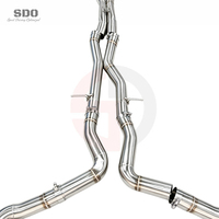 Système d'échappement arrière personnalisé SD pour Mercedes-Benz AMG E63/E63S W213 4.0T V8 2017-2023, échappements à soupapes de performance