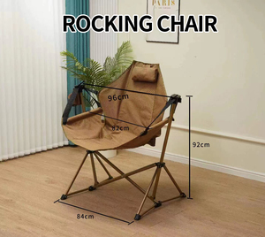Salon extérieur patio fauteuil inclinable pliable Berceau balançoire à bascule <span class=keywords><strong>Camping</strong></span> sauvage <span class=keywords><strong>Chaise</strong></span> lunaire <span class=keywords><strong>ultra</strong></span> légère - Product Image 4