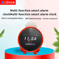 Jam Alarm AI Pintar Perangkat Pembelajaran Wi-Fi Penjawab Pertanyaan Siswa Pengatur Waktu Pengatur Disiplin Diri Anak-anak