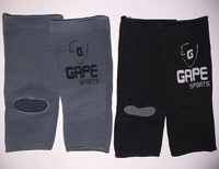 GAPE SPORTS Soporte de Rodilla de Compresión de Alta Calidad, Grueso, Flexible y con Protección Básica, 100% Poliéster/Algodón/Goma para Artes Marciales
