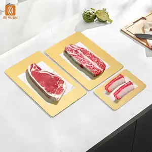 Disposable High Quality Disposable vacuum laminated gold steak seafood packaging box food cardboard commercial salmon raw tray