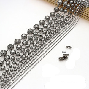 Chaîne de collier robuste en acier inoxydable 304, chaîne à billes en acier inoxydable pour bijoux, accessoires de rideaux, animaux de compagnie - Product Image 5