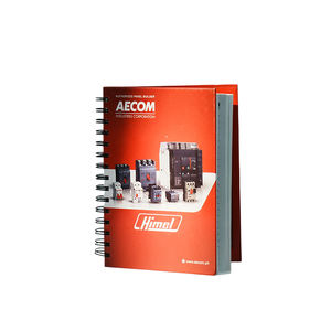 Venta directa de fábrica cuadernos personalizados cuaderno de cuero de tapa dura espiral recargable A5 - Product Image 1