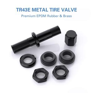 ก้านวาล์วอลูมิเนียมอัลลอยด์ TR43E สีดำ สำหรับเปลี่ยนยางรถยนต์แบบไม่มียางใน - Product Image 3
