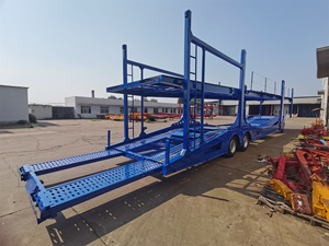 Remolque Cerrado <span class=keywords><strong>para</strong></span> Transporte de Autos, de Acero, con Altura Ajustable, <span class=keywords><strong>2</strong></span> <span class=keywords><strong>Ejes</strong></span>, <span class=keywords><strong>para</strong></span> el Mercado Africano, con Viga Reforzada - Product Image 2