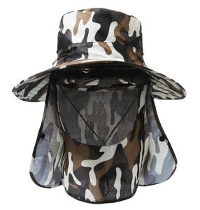 Летняя рыболовная шляпа на заказ, Солнцезащитная шляпа, комплексная водонепроницаемая защита для лица, защита от УФ-лучей, все вокруг - Product Image 6