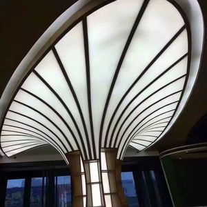 Trang Trí Trần Giả Tùy Chỉnh DIY Trắng Mờ Backlit Vải PVC Stretch Trần Phim Panel Desgin Trần Nhựa - Product Image 4