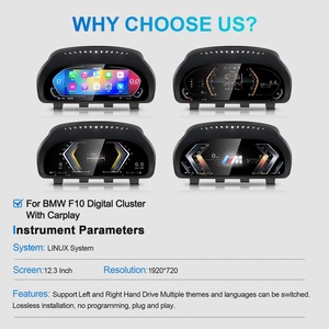 Navihua - Panel de Instrumentos Digital LCD de 12.3 Pulgadas para Automóvil, Velocímetro, Tablero de Mandos con Carplay para BMW Serie 5 F10 - Product Image 6