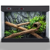 Enclos pour reptiles en PVC à température constante, terrarium empilable à vue complète et isolé pour serpent, dragon barbu