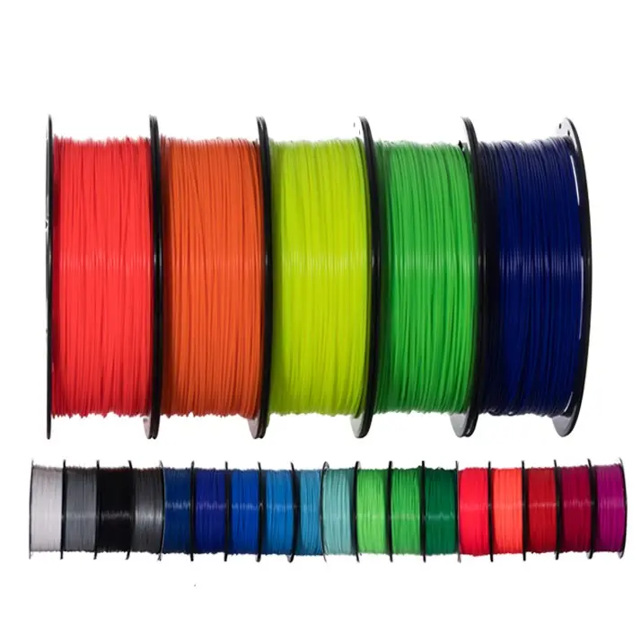 High Quality 3D Printer Plastic filament 1.75mm Multicolor PLA/PETG/ABS/TPU/PMMA 1kg/roll 3D Printer Filament