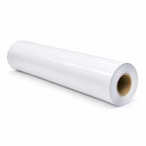 Rouleau de tissu non tissé uni teint, largeur 67 pouces, poids moyen, matériau blanc pour l'impression et la publicité - Product Image 1
