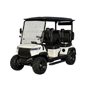 Voiturette de golf électrique GRENTEK 4 places blanche, moteur 5000W, autonomie 90 km, finition personnalisable pour parcours de golf et utilisation hors route. - Product Image 5