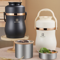 Termo de Acero Inoxidable de 2.8L, Mantiene la Temperatura Durante Horas, Recipiente Térmico para Alimentos Calientes y Fríos, Termo Aislado para Alimentos