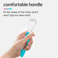 Grattoir à langue double couche Eco Friendly Nano Shine 5 couleurs Soins bucco-dentaires ayurvédiques