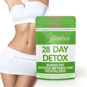 Té Adelgazante Orgánico, <span class=keywords><strong>Detox</strong></span> de 28 Días con Hoja de Loto, Semilla de Cassia y Moringa, Mezcla de Té para Apoyo Metabólico, Fabricación OEM ODM - Product Image 2