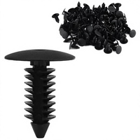 100 clips de fixation pour pare-chocs et ailes de voiture, en nylon, taille du trou de 7 mm (1/4 po), compatibles avec GM # 1605396, 1595864