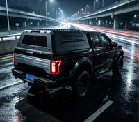 Couverture de benne rigide de haute qualité en acier noir carbone, style Dark, pour pick-up, installation facile, directement de l'usine