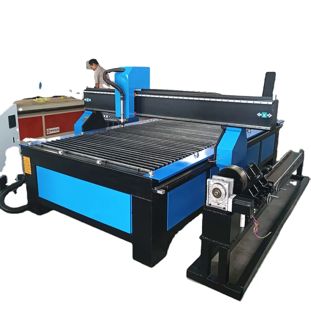 Đơn giản hoạt động 4 trục máy điều khiển ứng dụng hoàn chỉnh 1530 1325 2040 CNC Plasma Máy cắt