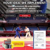 Tapis de grappling MMA et de judo de haute qualité avec certification IJF pour l'entraînement au taekwondo et à la lutte