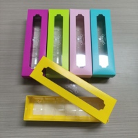 Boîte à fenêtre de couleur personnalisée avec panneau transparent et plateau coulissant pour la vente au détail de produits de boulangerie et de confiserie