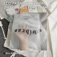 Emballage de vêtements en sachet refermable personnalisé, imprimé offset, biodégradable, recyclé, respectueux de l'environnement, de haute qualité, pour l'industrie