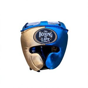 ถุงมือซ้อม MMA พรีเมียม บลูโกลด์  ไม่มีมวยไม่ใช่ชีวิต  ปรับแต่งได้ หนังแท้ น้ำหนักเบา ปิดแบบผูกเชือก  โลโก้สั่งทำได้ - Product Image 3