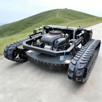 Tondeuse robotisée sur chenilles, largeur de coupe 900 mm, télécommandée, moteur thermique robuste, qualité industrielle pour parcs