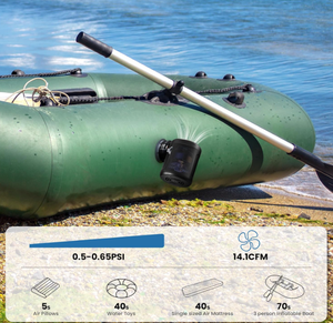 Pompe à air extérieure à gonflage rapide pour les vacances à la plage, jouets aquatiques gonflables, radeaux, matelas de couchage gonflables pour la randonnée - Product Image 5