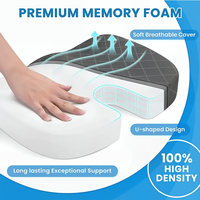 Coussin de siège ergonomique en mousse à mémoire de forme en U, contour ergonomique, amovible, orthopédique, pour le coccyx, certifié OEKO-TEX, fourni par le fabricant
