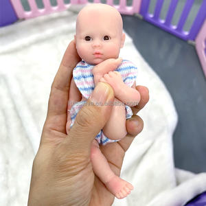 Adorable poupée bébé <span class=keywords><strong>reborn</strong></span> <span class=keywords><strong>en</strong></span> <span class=keywords><strong>silicone</strong></span> de 6 pouces, corps entier, nouveau-né, <span class=keywords><strong>pas</strong></span> <span class=keywords><strong>cher</strong></span>, peinte à la main - Product Image 4