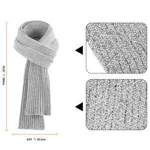 Ensemble bonnet, gants et écharpe en tricot pour l'hiver, chaud, épais, tendance, bonnet, mitaines, ensemble 3 pièces, 100% acrylique, nouveau design, temps froid - Product Image 6