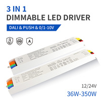 Fuente de Alimentación LED HUARON HRJS IP20 24V 60W-350W con Atenuación Dali, 90-99% de Eficiencia, Conmutación AC-DC, Canal Único, Interior/Comercial