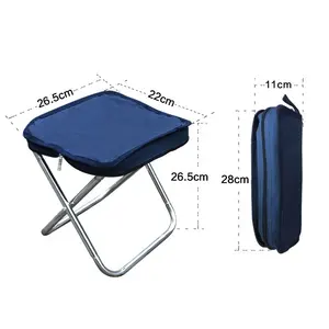 Silla plegable retráctil portátil para adultos, asiento de Metal ligero compacto, taburete de pesca de ocio moderno, bolsa de transporte para uso en exteriores