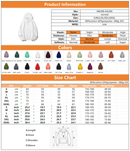 Hoodies Personalizados com Logo Bordado, Impressão Digital, Algodão Pesado, Oversized, Serviço OEM de Fábrica, Streetwear - Product Image 3
