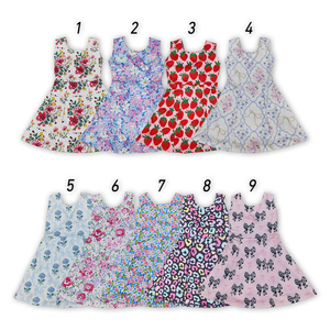 Robes de yoga et de sport pour bébés filles, fleurs rouges - Product Image 1