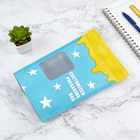Sacs en plastique personnalisés noir mat en Mylar, pochettes autoportantes en aluminium avec fermeture éclair pour snacks et aliments, avec fenêtre transparente