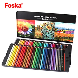 Foska 7.0 ''72120色学生描画水彩鉛筆セットアーティストブラシ付き