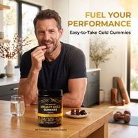 Gummies à base de Shilajit noir de l'Himalaya, complément énergétique pour hommes et femmes, bonbons gélifiés Shilajit et Ashwagandha, gummies santé