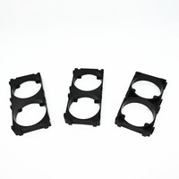 Soporte de batería doble 32650/32700, dimensión de orificio de 32,4mm, espaciador de celda de litio fijo DIY para batería de electrónica de consumo
