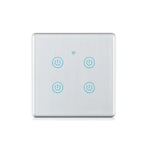 240V 1/2/3 Gang Wi-Fi Controlled Power Wall Switch EU UK Standard Smart Home WIFI Lighting Touch Switch