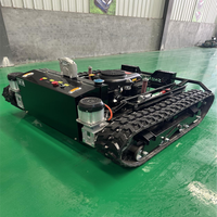 Pasokan pabrik Cina bertenaga bensin 4WD industri pemotong rumput mesin pemotong rumput Robot Remote Control perayap Self-Propelled 60