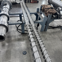 Vis et cylindre bimétalliques pour extrudeuse de recyclage de plastique usagé pour machine de granulation par extrusion
