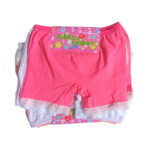 Culottes Boxer Respirantes en Coton pour <span class=keywords><strong>Filles</strong></span>, Modèle Quatre Coins, Dentelle, Taille Unique, En Stock, Référence KP174, Vente Directe Usine - Product Image 6