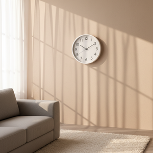 Horloge murale analogique à quartz personnalisée à piles May Time, style antique romain de luxe, design contemporain, épaisse, pour la décoration intérieure - Product Image 2