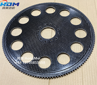 Bonne qualité roue motrice rapière métier à tisser pièces de rechange K88 rapière roue matériau en Fiber de carbone 136T 2558276 pour P1001 Machine Textile