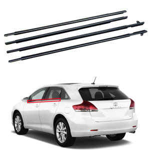 4X nastro di tenuta in vetro per finestra esterna rivestimento per stampaggio in gomma per Toyota vena FL FR RR 2008-2016 - Product Image 1